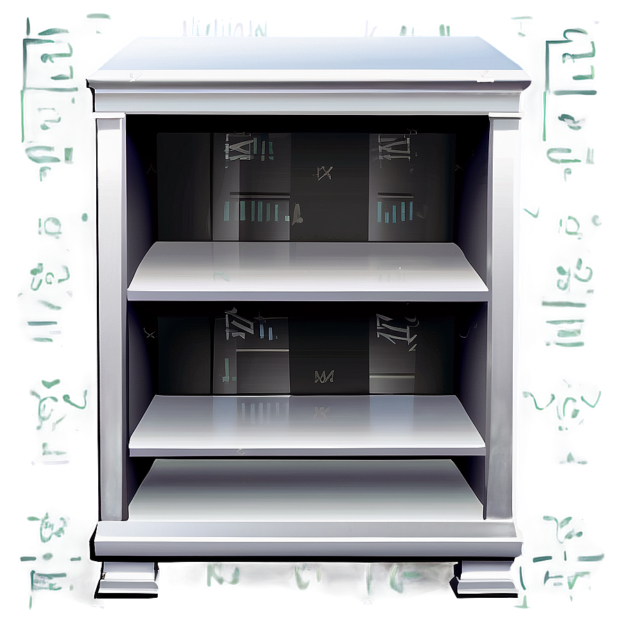 Empty Bookshelf Vector Png Cji16