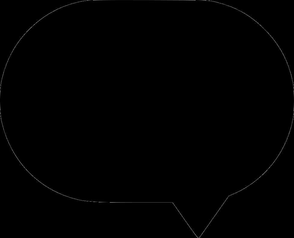 Empty Chat Bubble Outline