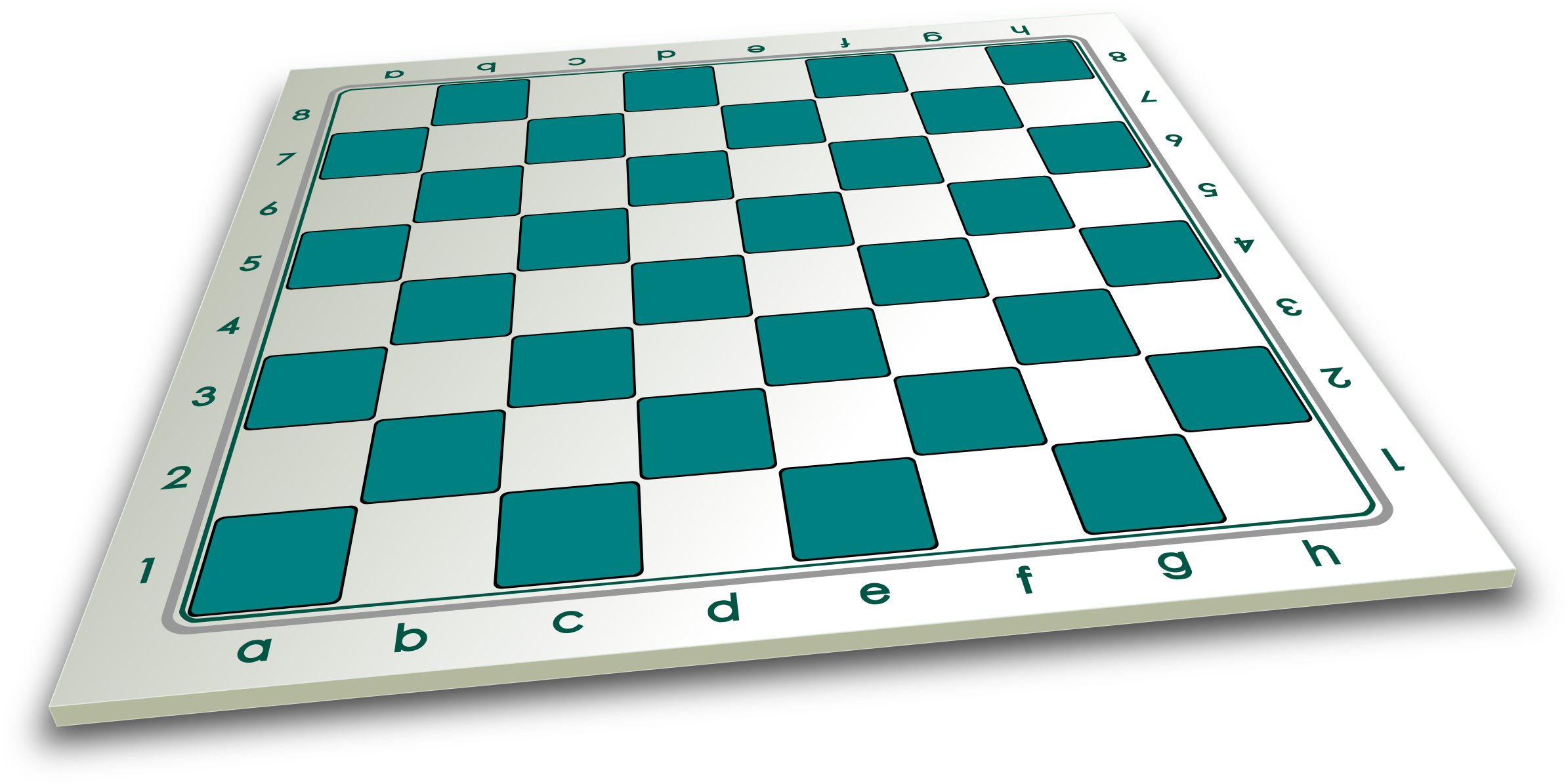 Empty Chessboard3 D Perspective