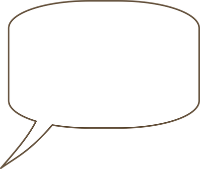 Empty Comic Speech Bubble PNG with transparent background