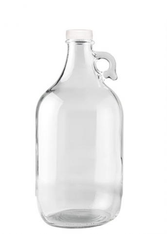 1/2 Gallon Bpa Free Glass Water Jug Bottle With Finger - Glass Bottle, HD Png Download PNG image with a transparent background, free high-resolution download