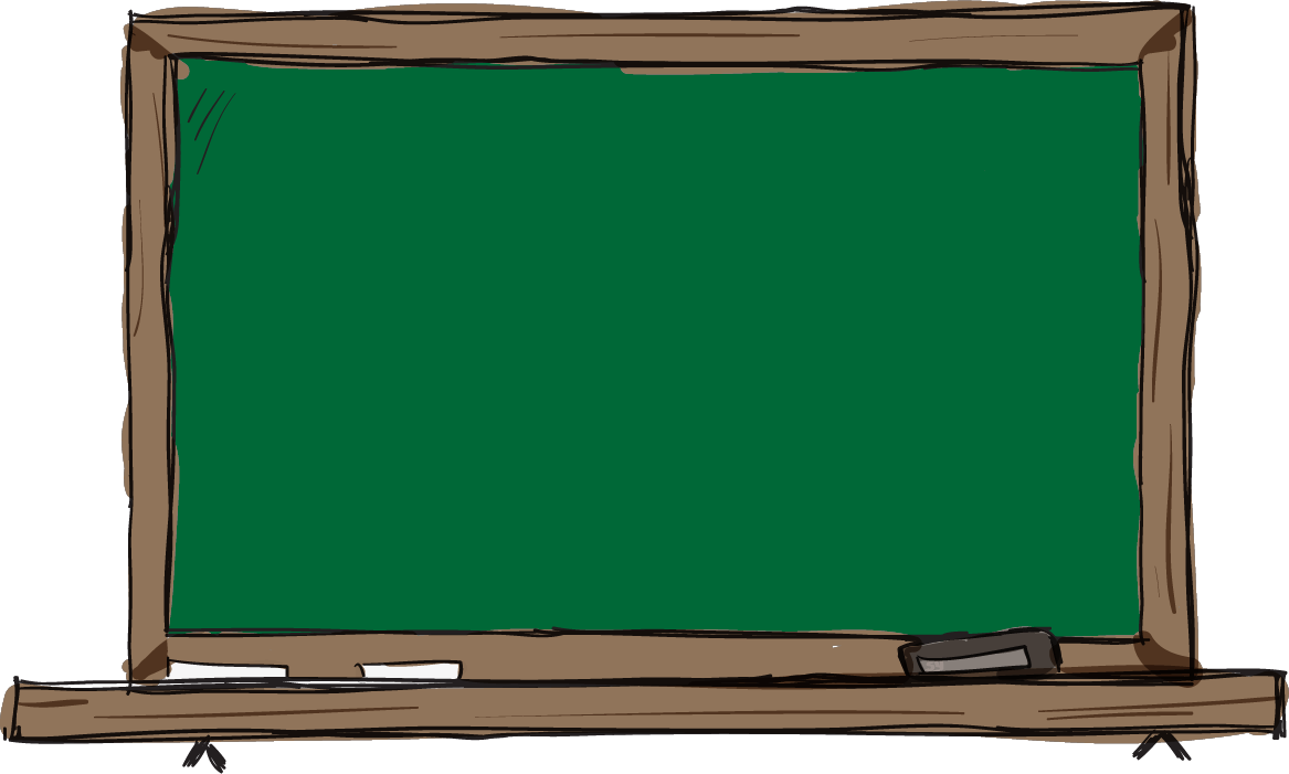 Empty Green Blackboard Illustration