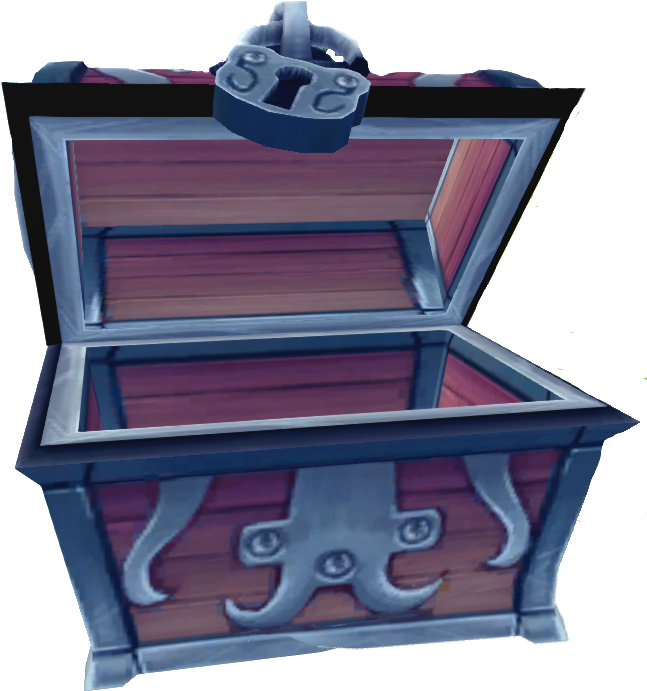 Empty Open Treasure Chest