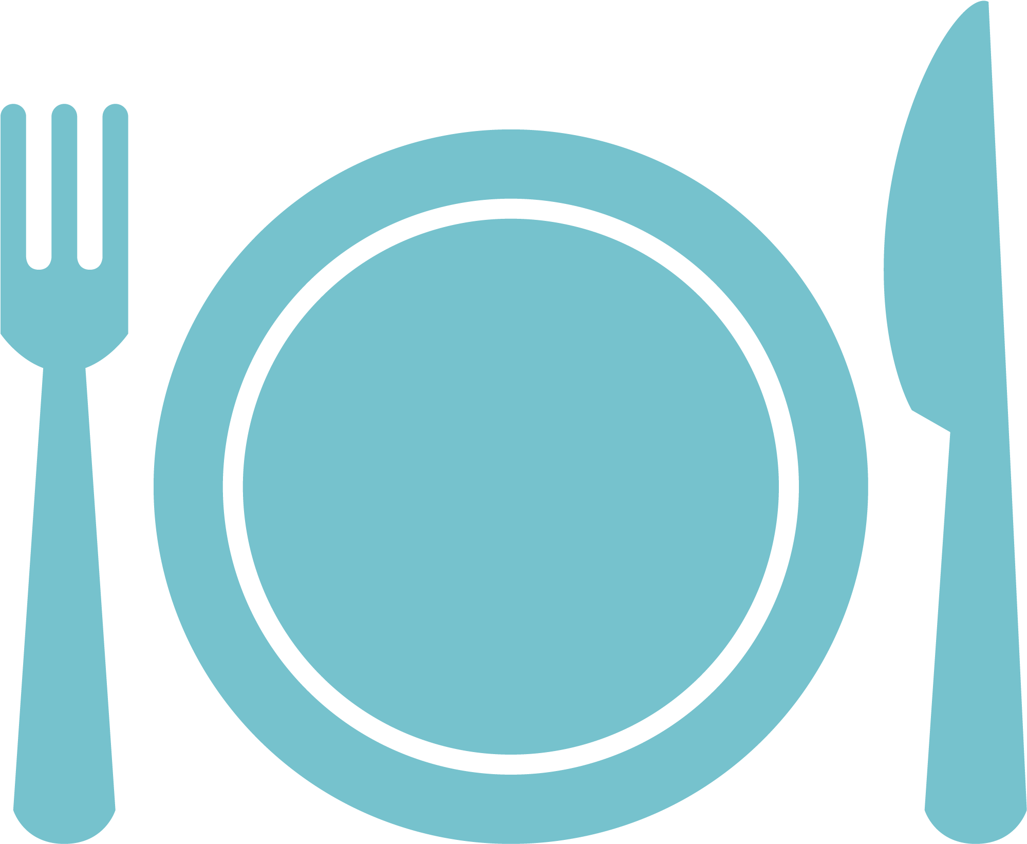 Empty Plate Setting Icon