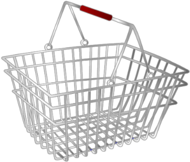 Empty Shopping Cart3 D Render