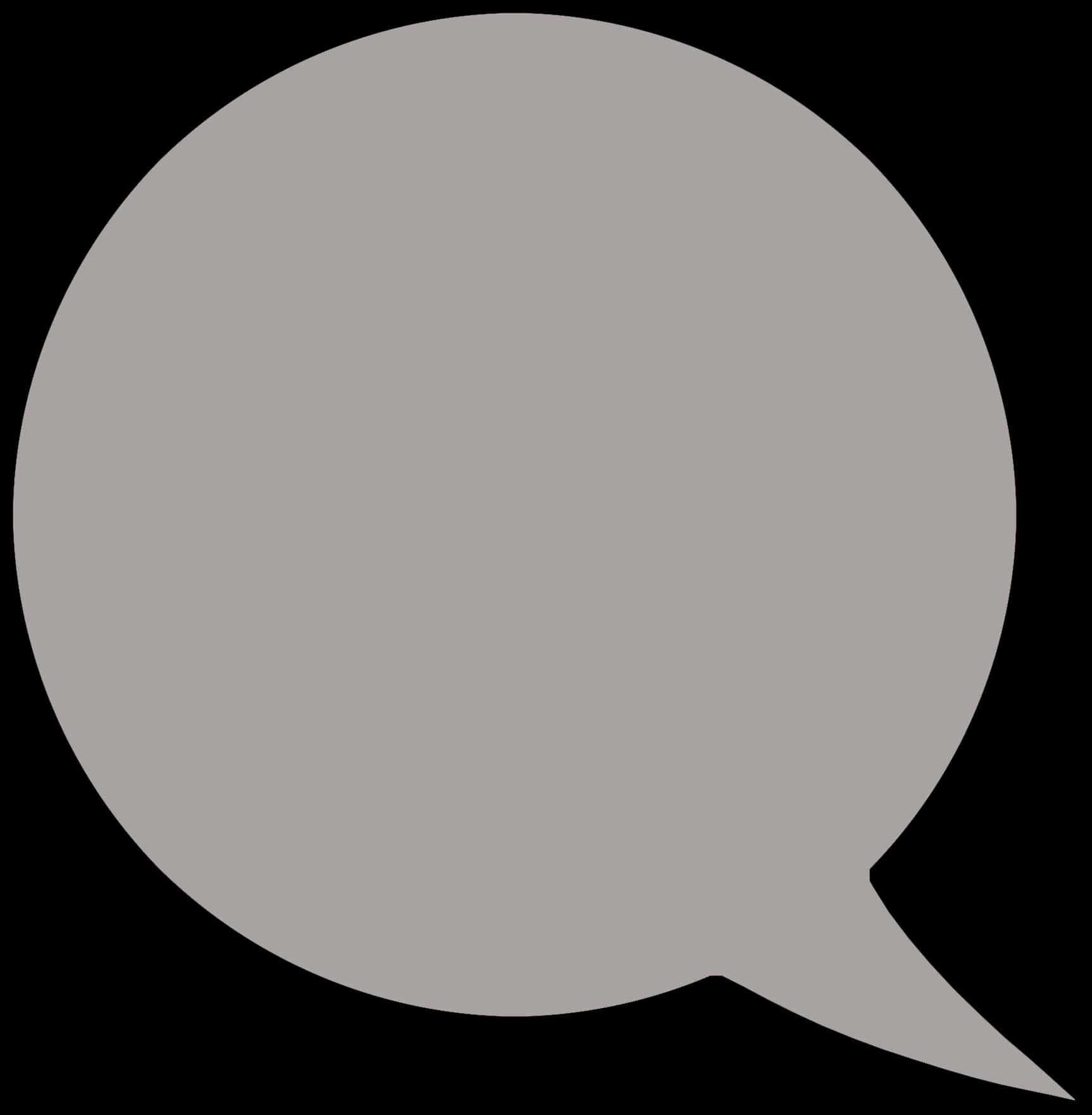 Empty Speech Bubble Graphic