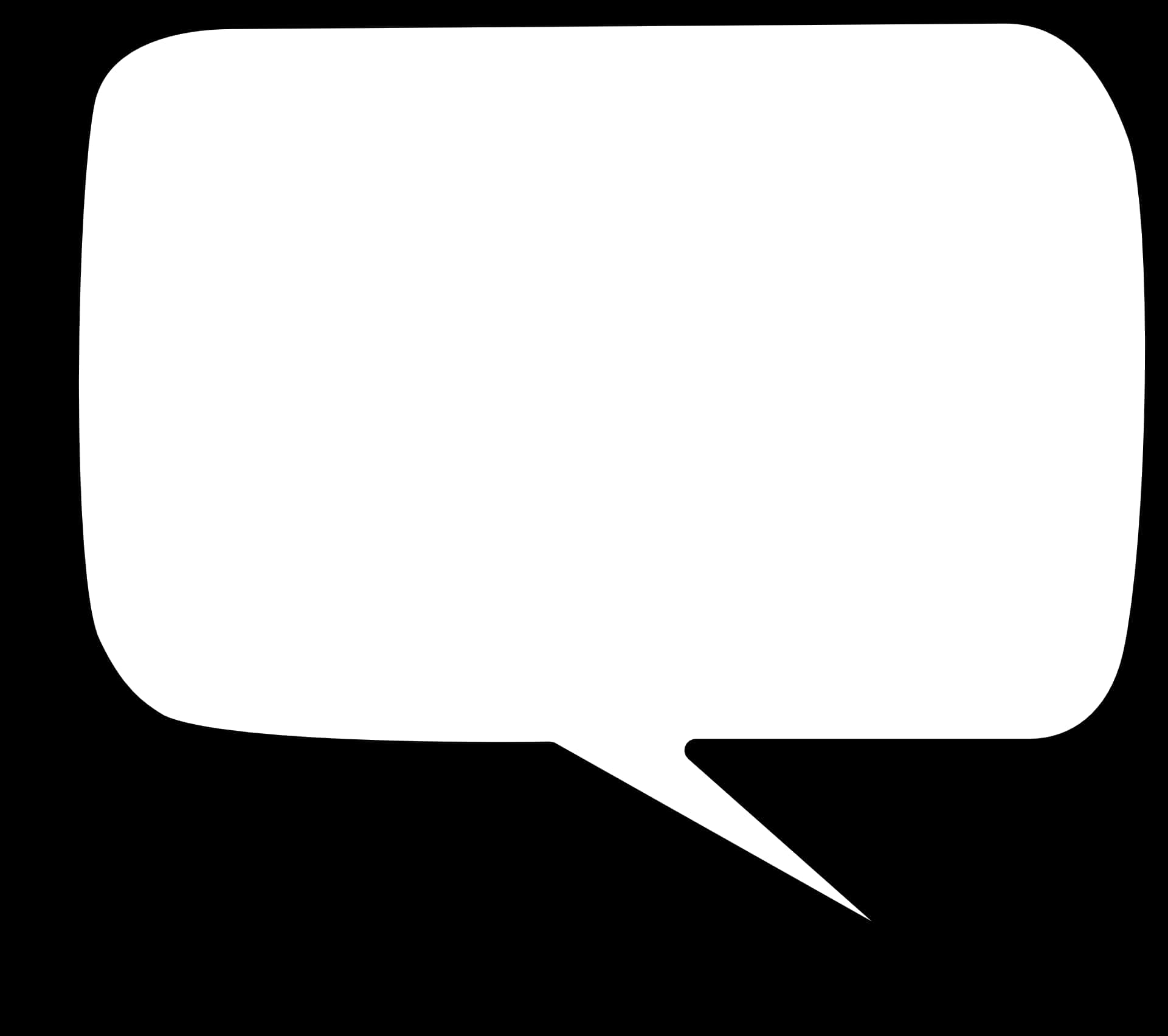 Empty Speech Bubble Graphic