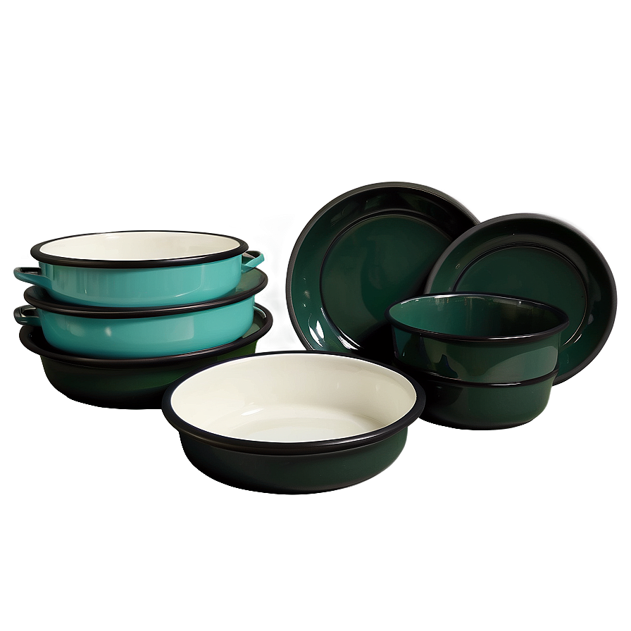 Enamel Camping Dinnerware PNG elm64 PNG with transparent background