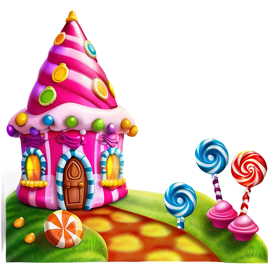 Enchanted Candy Land Setting Png 24