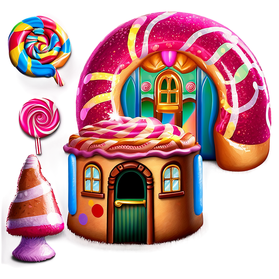 Enchanted Candy Land Setting Png 32