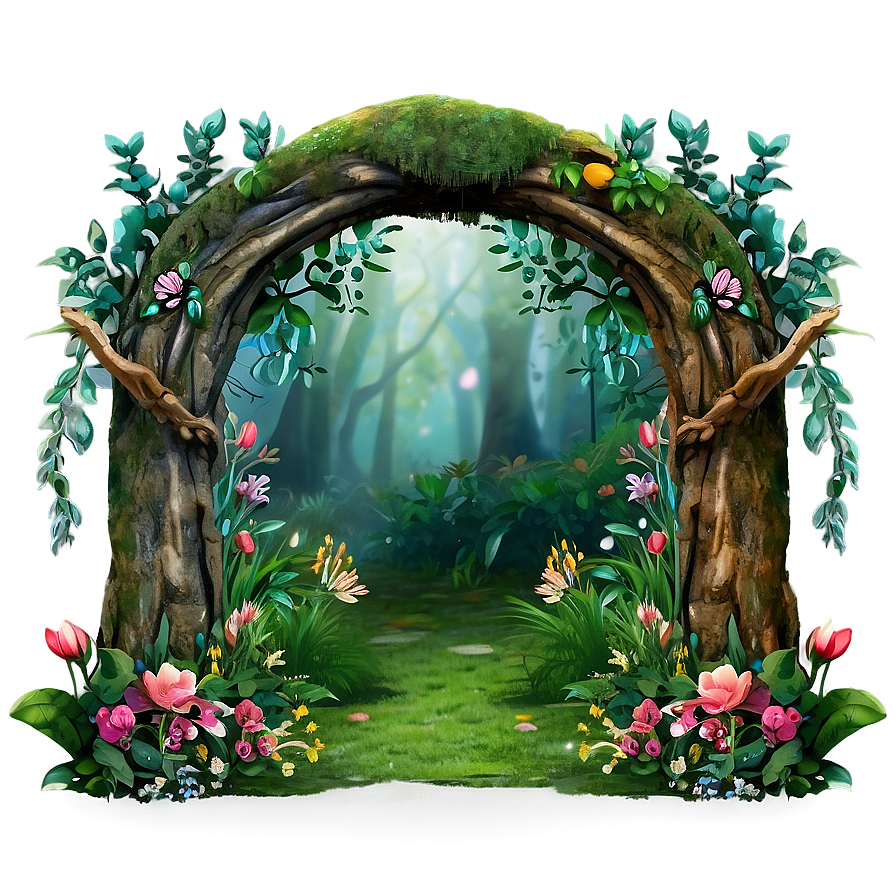 Enchanted Forest Arch Png Fnq