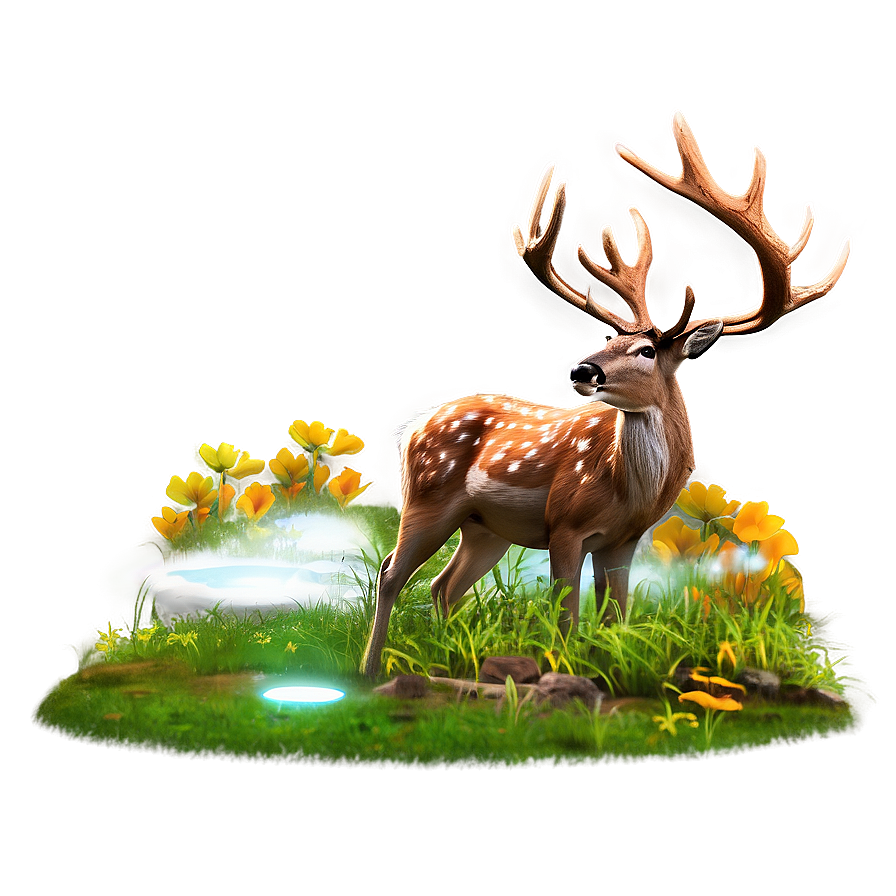 Enchanted Forest Deer Png Tps60