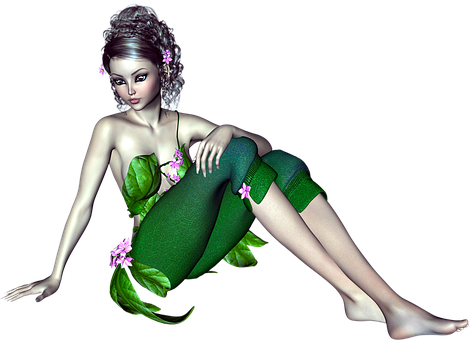Enchanted_ Forest_ Fairy PNG with transparent background