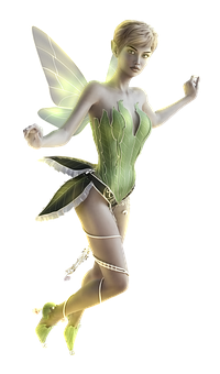 Enchanted Forest Fairy PNG with transparent background