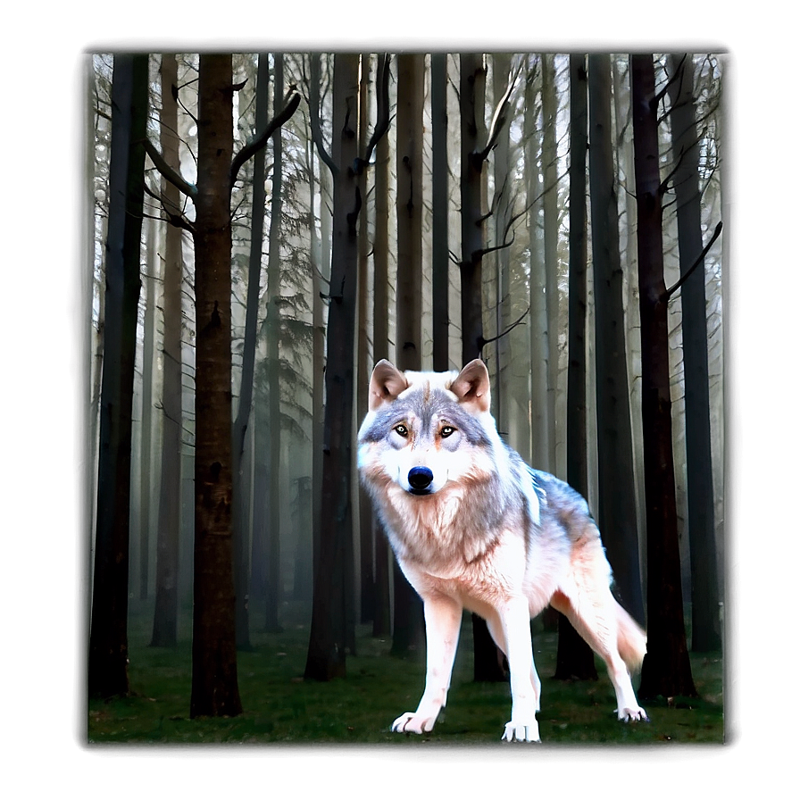 Enchanted Forest Wolf Png 43