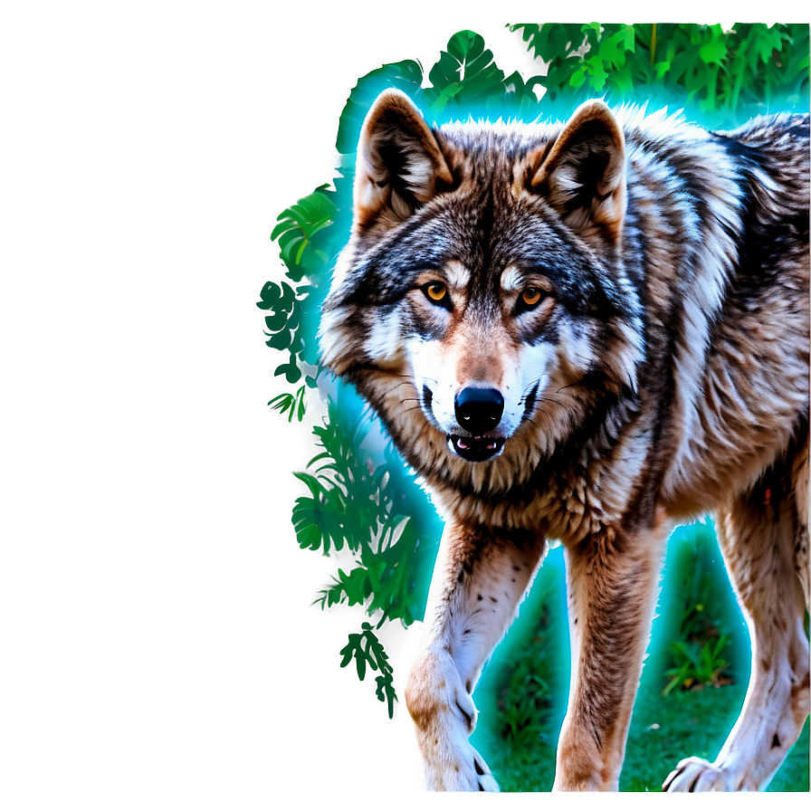 Enchanted Forest Wolf Png Mxc75