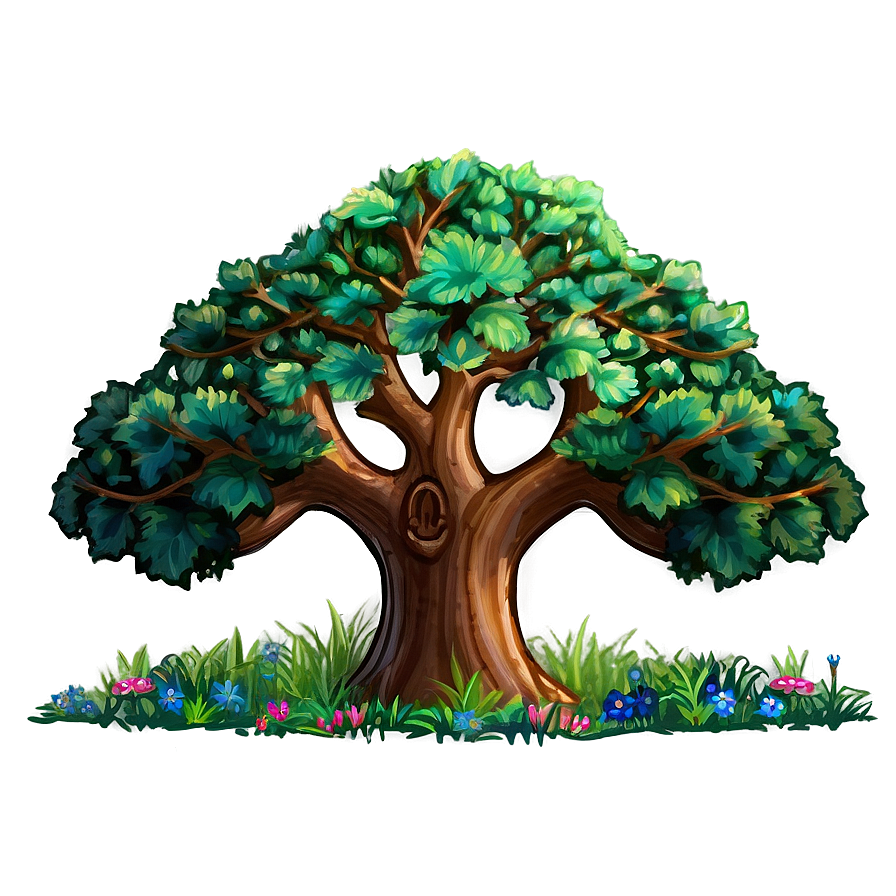 Enchanted Oak Forest PNG yee70 PNG with transparent background