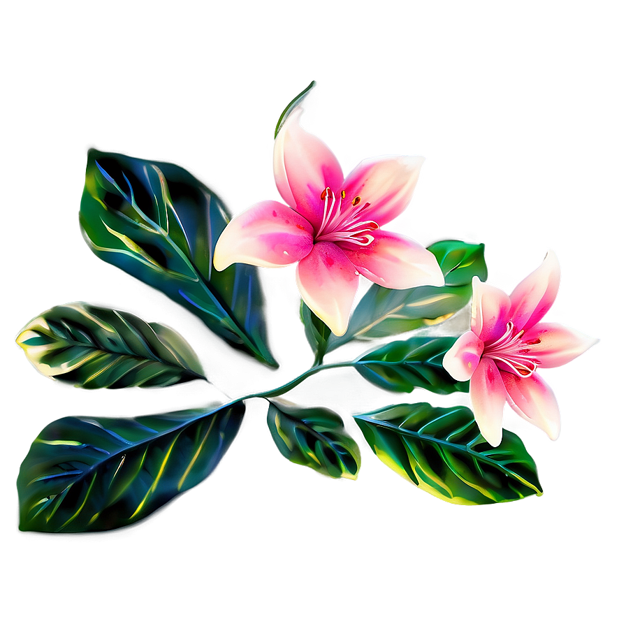 Enchanted Pink Flower Png Tse