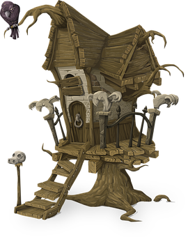 Enchanted Treehouse Illustration