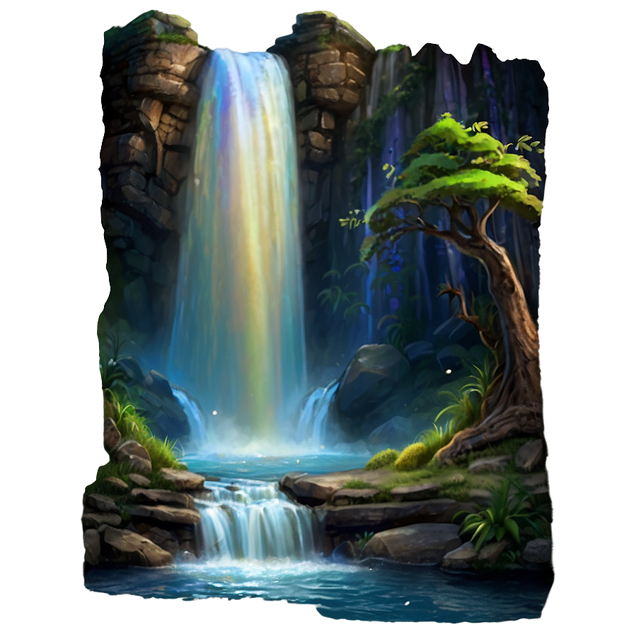 Enchanted Waterfall Fantasy Png 12