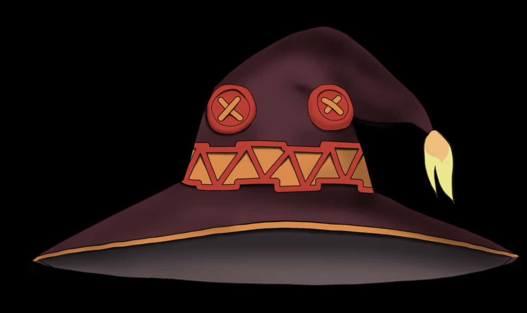 Enchanted Witch Hat Illustration PNG image with a transparent background, free high-resolution download