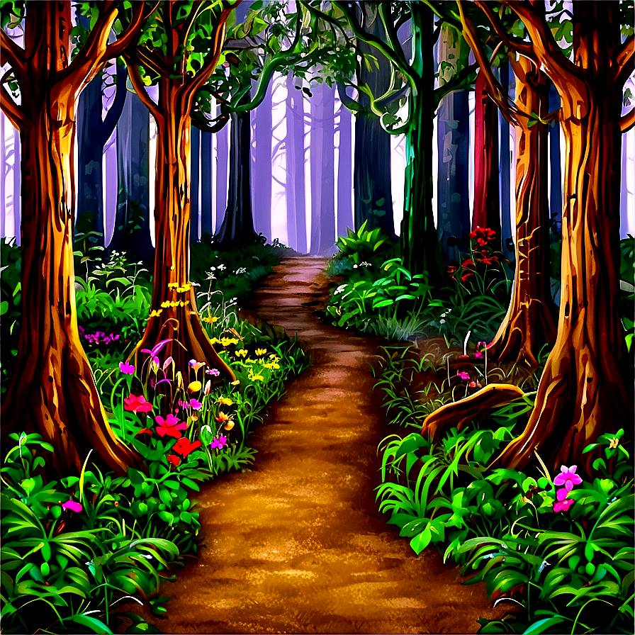 Enchanted Woodland Path PNG 06202024 PNG with transparent background
