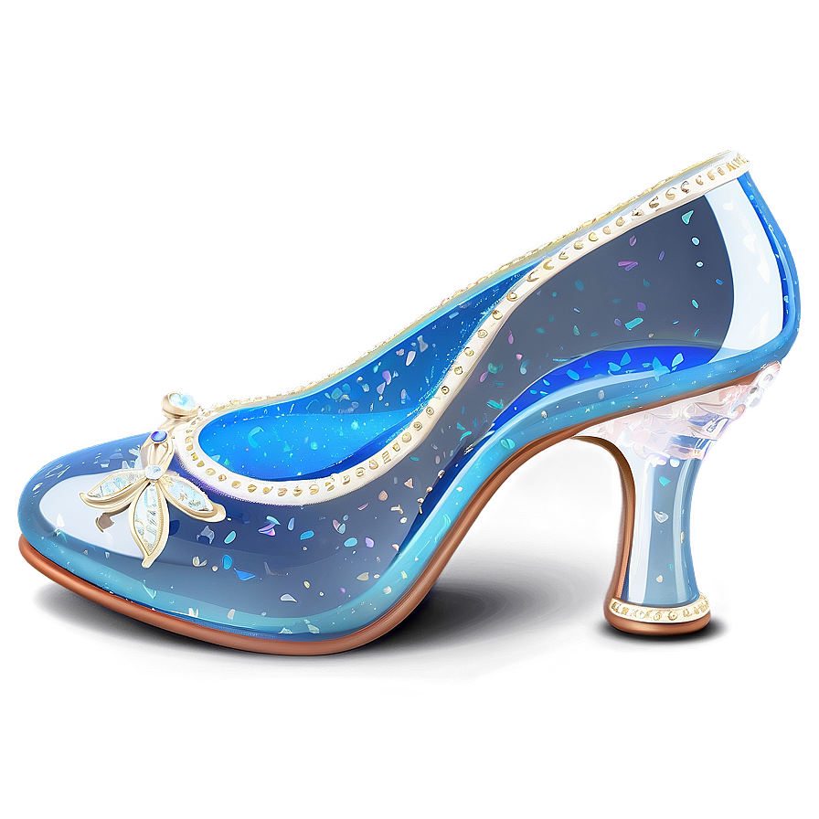 Enchanting Glass Cinderella Heel Png 69