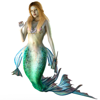 Enchanting Mermaid Illustration PNG with transparent background
