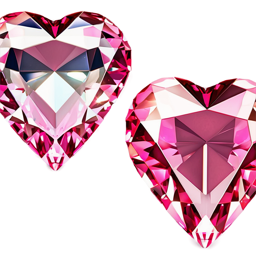 Enchanting Pink Diamond Heart Png Bjb95