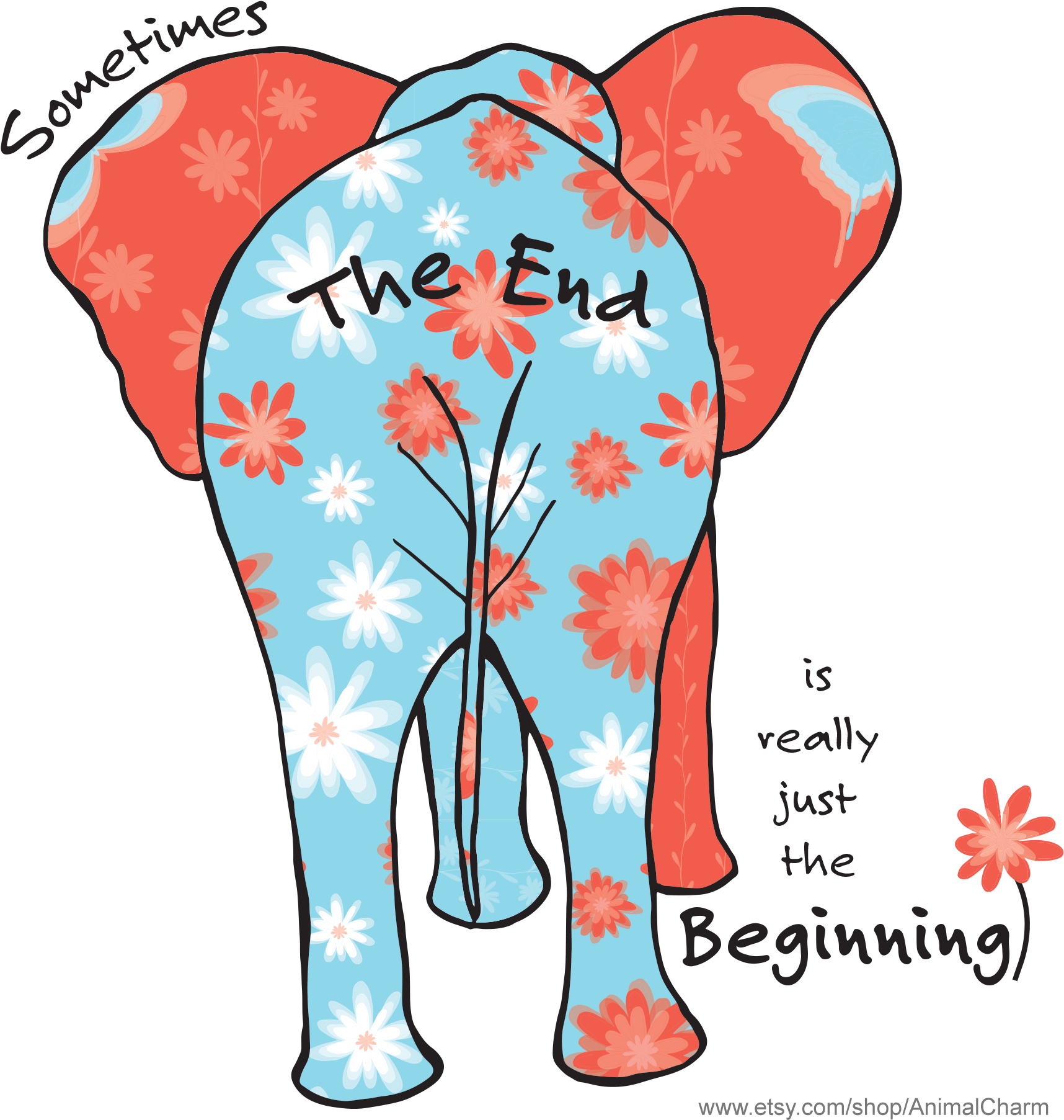 End Beginning Elephant Artwork