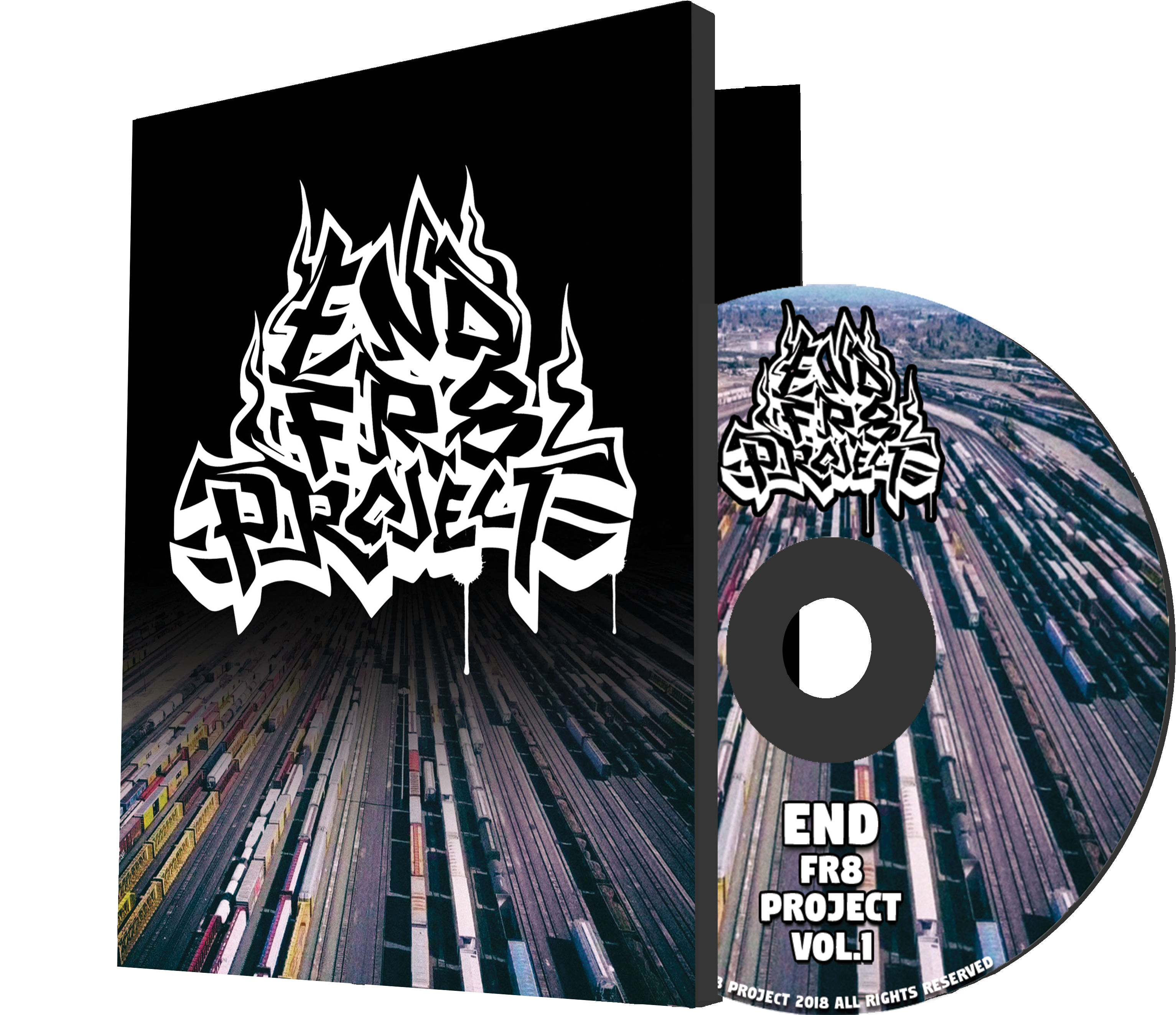 End F R8 Project D V D Coverand Disc PNG with transparent background