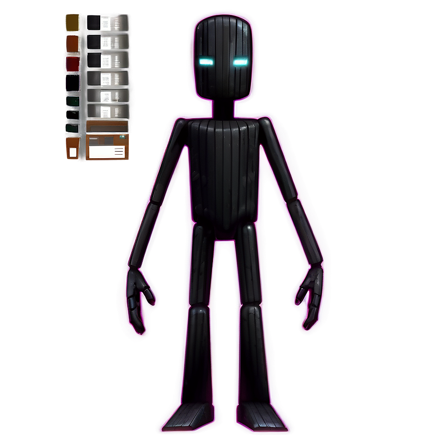 Enderman Character Art PNG 05242024 PNG image with a transparent background, free high-resolution download