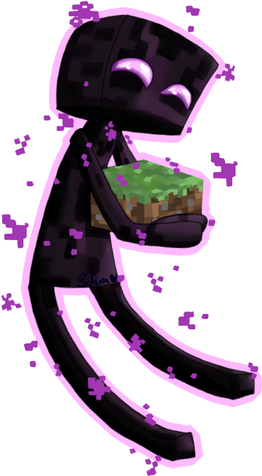 - Chibi - Enderman - Stickers De Enderman, HD Png Download PNG image with a transparent background, free high-resolution download