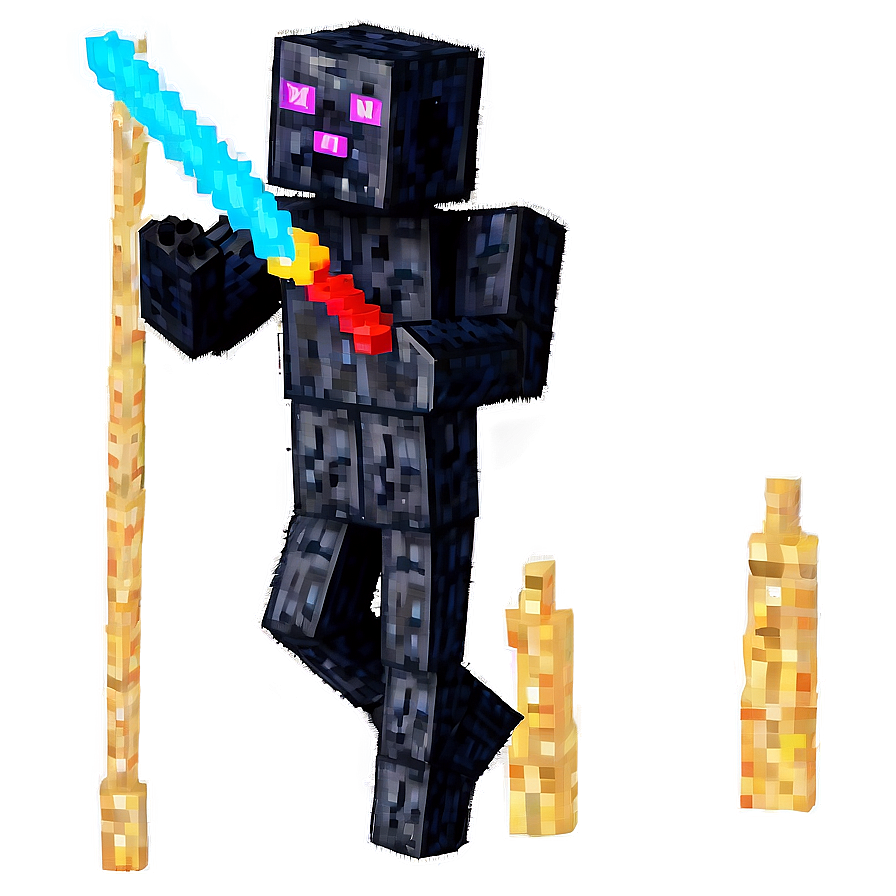 Enderman In Battle With Player Png Rdd52