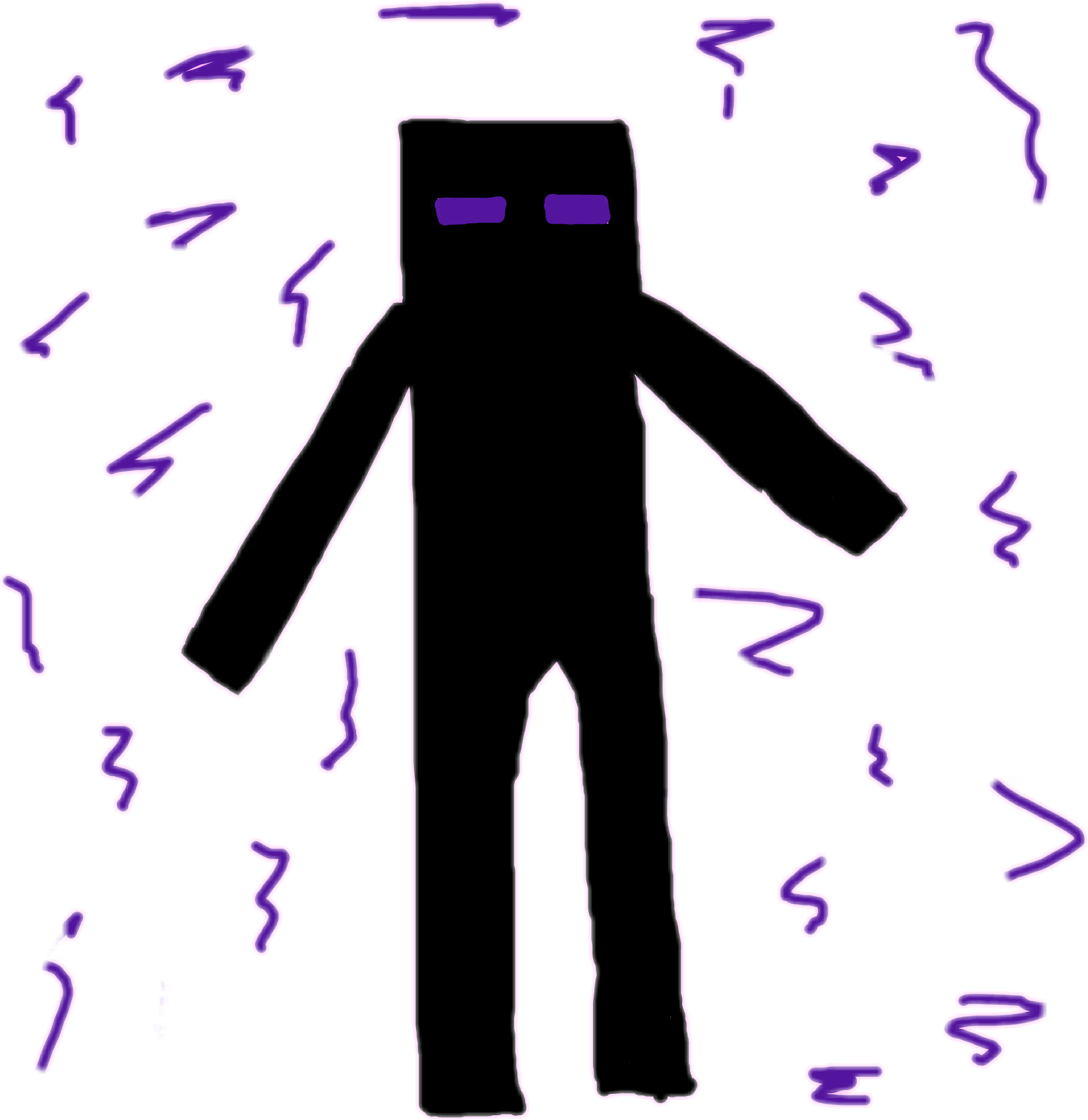 #enderman #minecraft - Illustration, HD Png Download PNG image with a transparent background, free high-resolution download