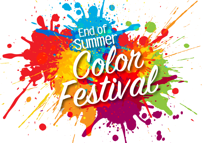 Endof Summer Color Festival Graphic