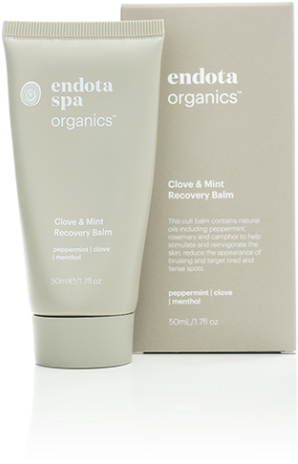Endota Spa Organics Clove Mint Recovery Balm PNG with transparent background