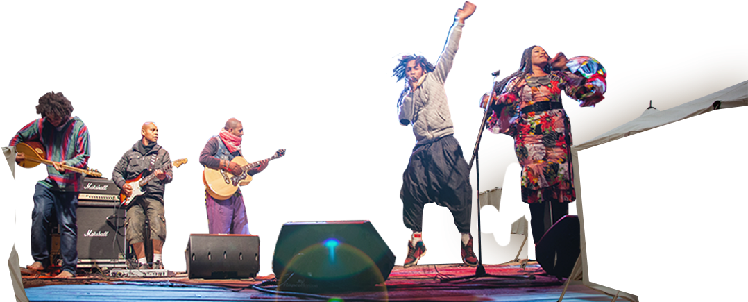 Energetic_ Band_ Performance_on_ Stage PNG with transparent background
