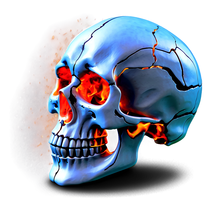 Enflamed Skull Display Png 06252024