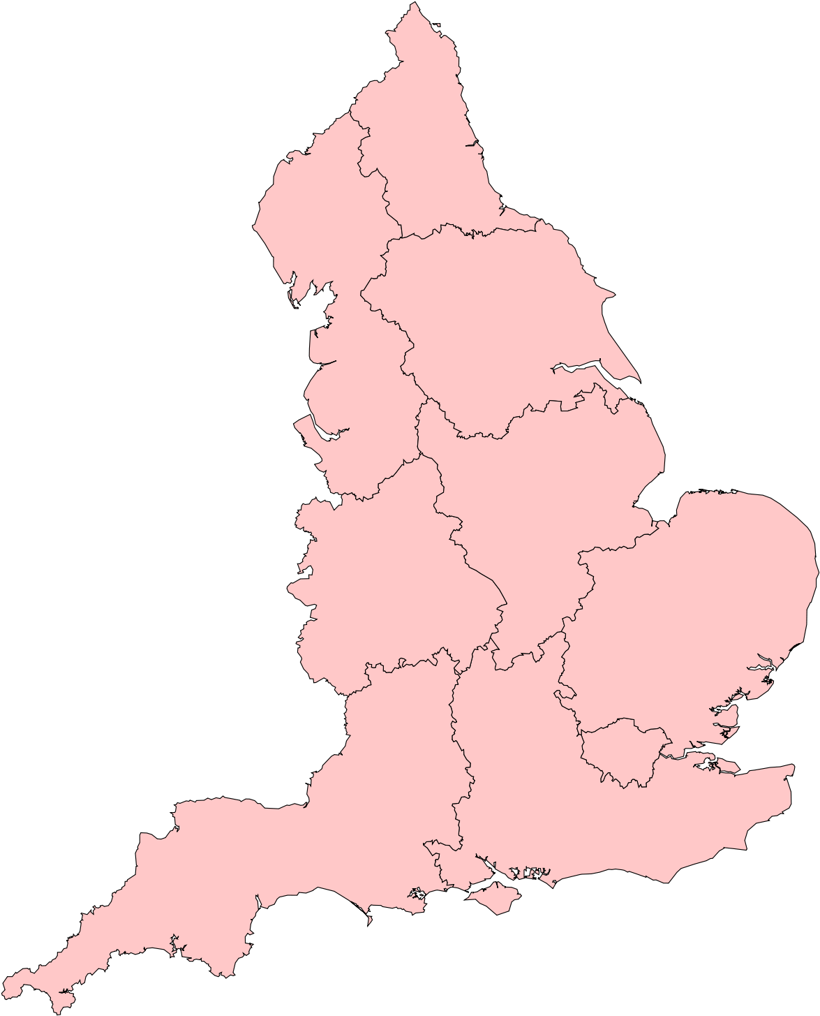 Map Of England Labelled, HD Png Download PNG with transparent background