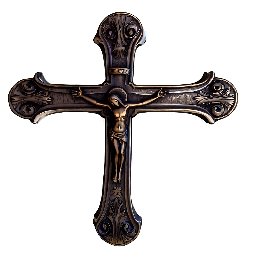 Engraved Cross Style Png Rmk