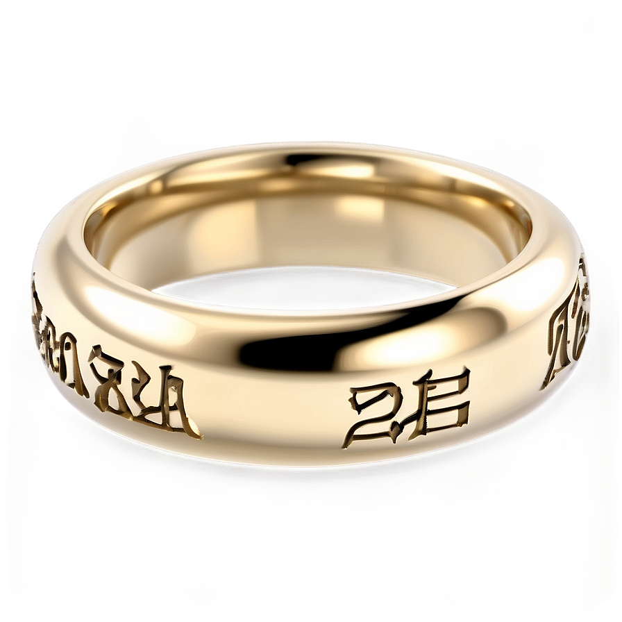 Engraved Personalized Rings Png Del