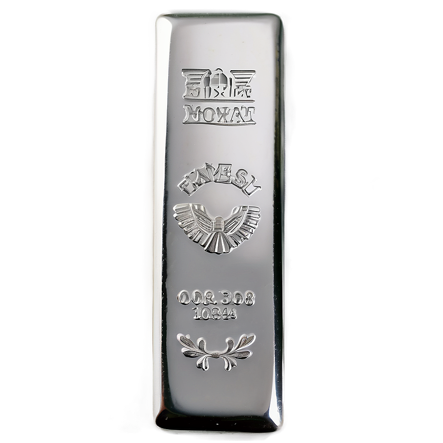 Engraved Silver Bar Png 39