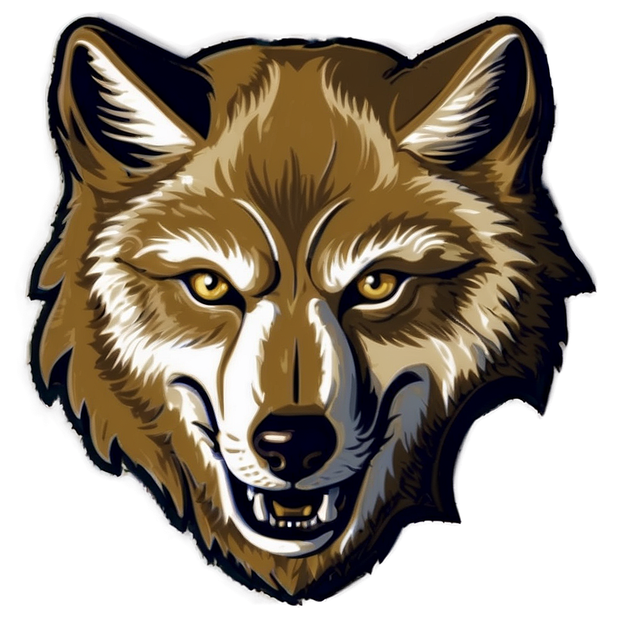 Engraved Wolf Head Symbol Png Kwg56