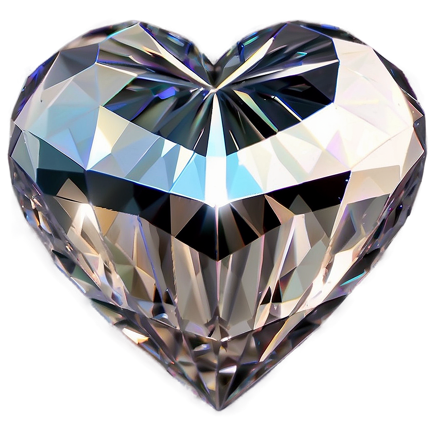 Enigmatic Diamond Heart Png 34