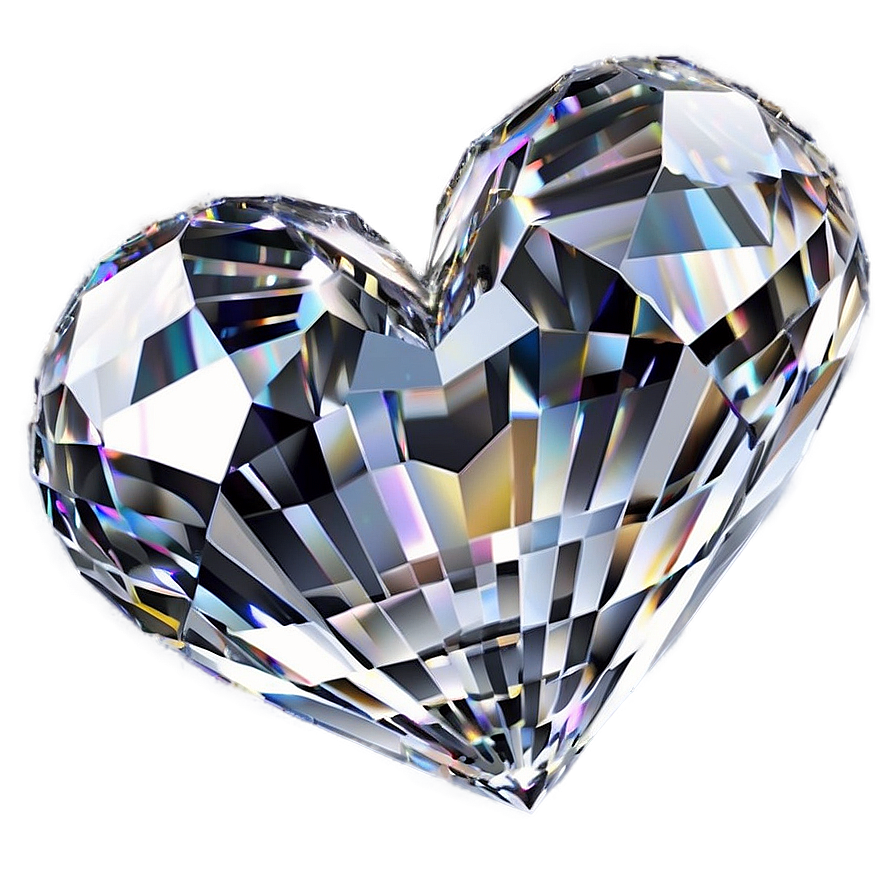 Enigmatic Diamond Heart Png 95