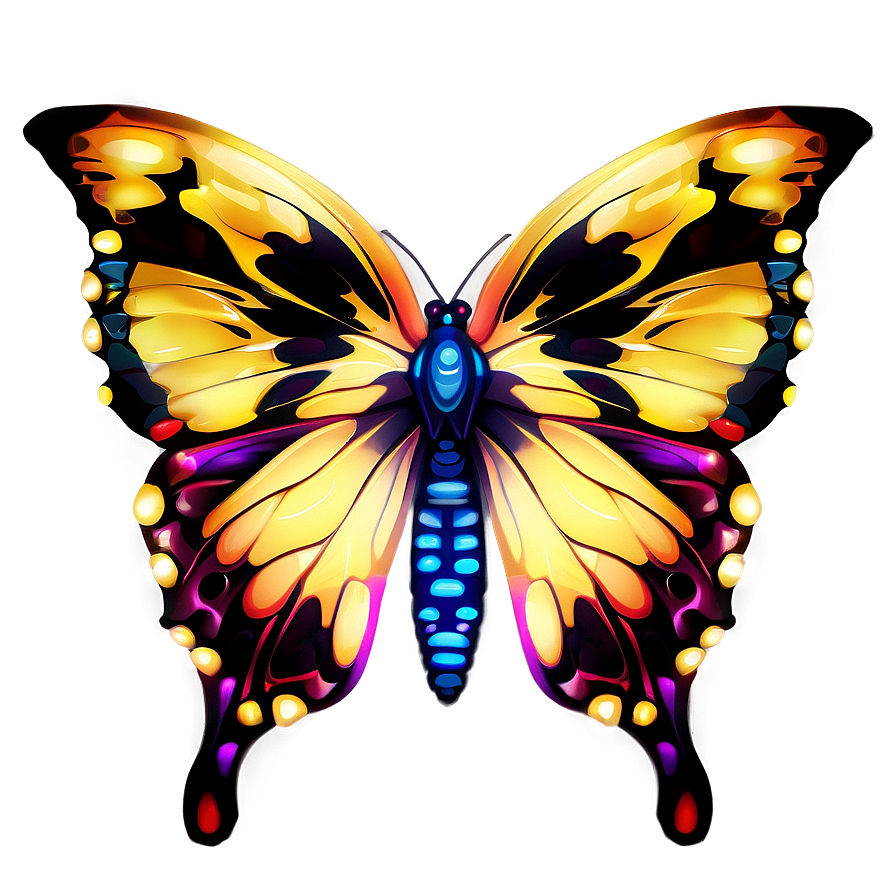 Enigmatic Glow Butterfly Png Cgf44