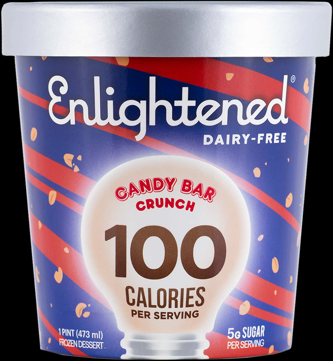 Enlightened Dairy Free Candy Bar Crunch Ice Cream