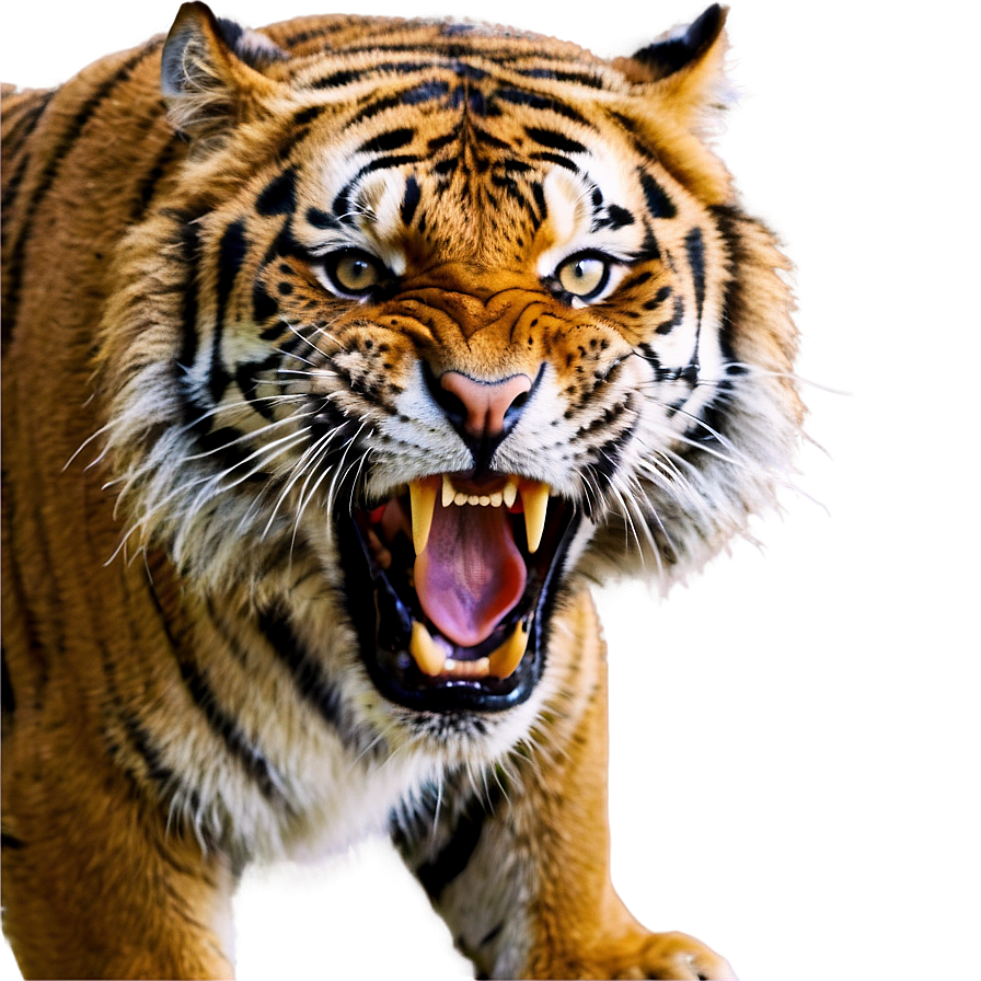 Enraged Tiger Close-up Png 06252024