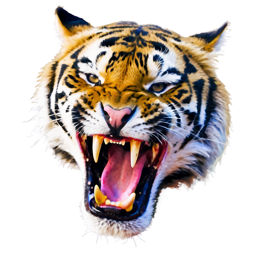 Enraged Tiger Roar Png 06252024